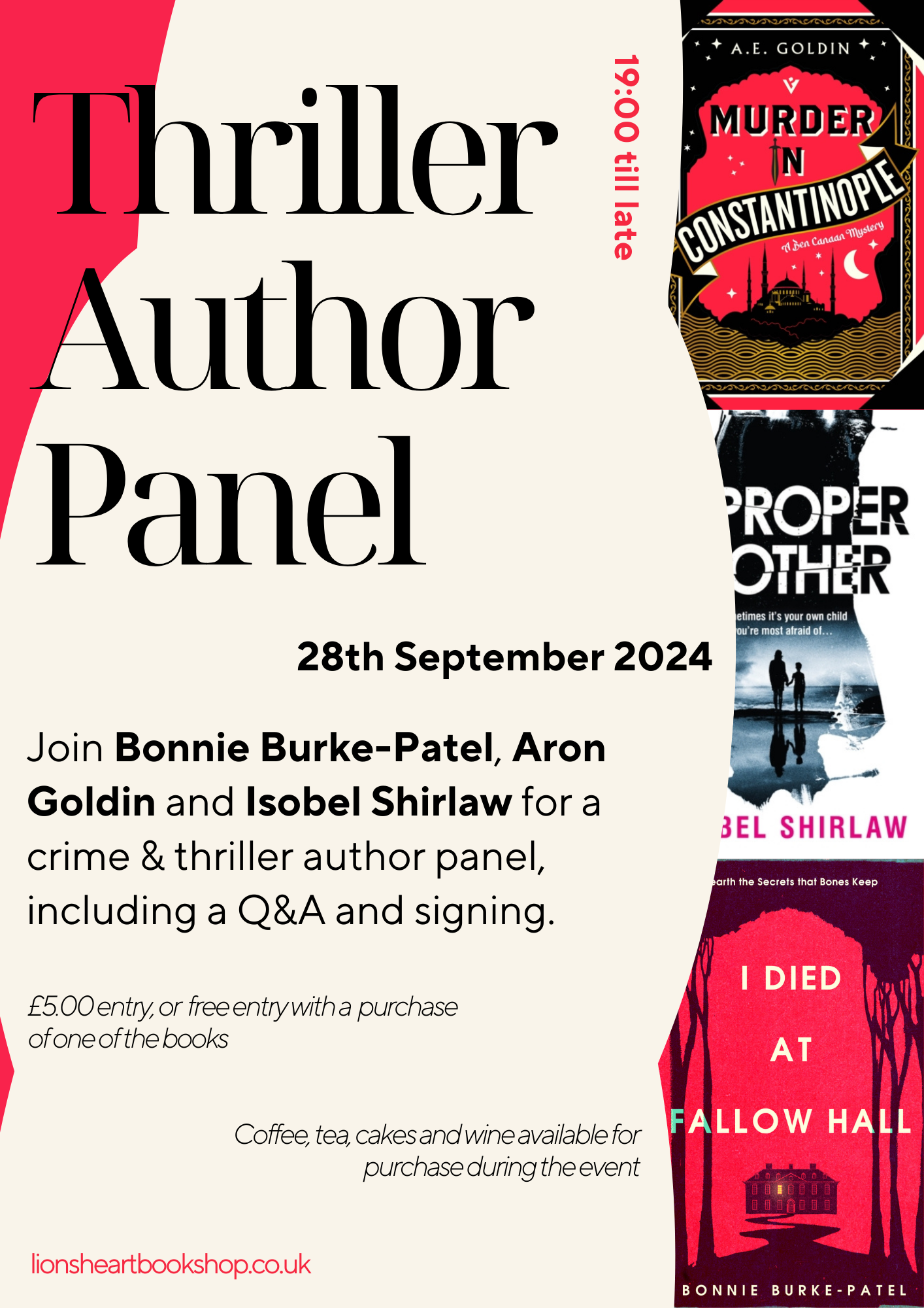 Thriller Author Panel